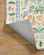 Loloi Rifle Paper Co. Eden Collection EDE-02 Mughal Garden Cream 2'-6" x 7'-6" Runner Rug feat. CloudPile™