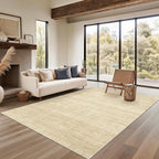 Valenrug Washable Rug 5x7 - Stain Resistant 5x7 Area Rugs for Living Room, Non Slip Backing Printed Rugs for Bedroom, Folable Machine Washable Area Rug (5'x7', Brown)
