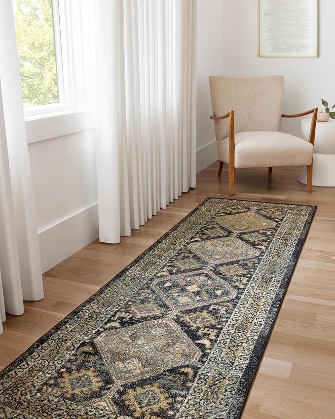 Loloi Jocelyn Collection JOC-02 Navy/Blue 7'-10" x 10' .38" Thick Area Rug