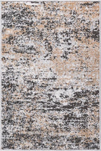 Rugs.com Leipzig Collection Area Rug – 2X3 Beige Low-Pile Rug Perfect for Entryways, Kitchens, Breakfast Nooks, Accent Pieces