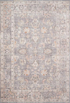 Loloi Skye Collection SKY-01 Grey/Apricot 6'-0" x 6'-0" Round Area Rug