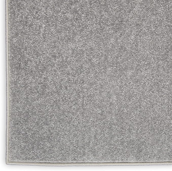 Nourison Home Nourison Essentials Silver Grey 4' x 6' Area Rug - Easy Clean, Non Shedding, Bed Room, Living Room, Dining Room, Kitchen (4' x 6')