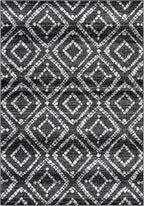 SAFAVIEH Adirondack Collection Accent Rug - 4' x 6', Black & Ivory, Modern Distressed Design, Non-Shedding & Easy Care, Ideal for High Traffic Areas in Entryway, Living Room, Bedroom (ADR131A)