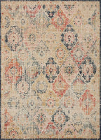 Loloi Jocelyn Collection JOC-07 Khaki/Multi 4'-0" x 6'-0" .38" Thick Accent Rug