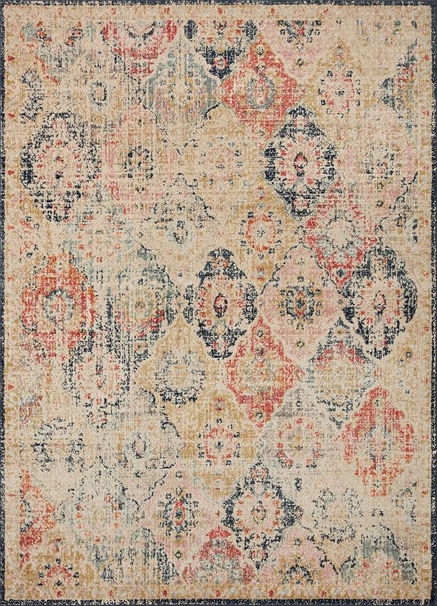 Loloi Jocelyn Collection JOC-07 Khaki/Multi 9'-6" x 12'-6" .38" Thick Area Rug