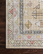 Loloi Skye Collection SKY-04 Gold/Blush 8'-0" x 8'-0" Round Area Rug