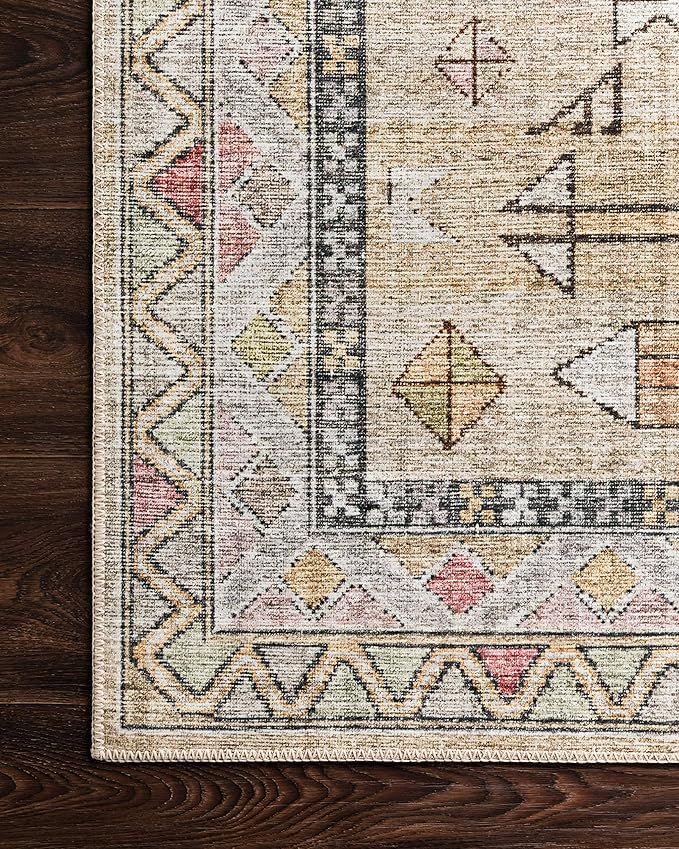 Loloi Skye Collection SKY-04 Gold/Blush 9'-0" x 12'-0" Area Rug