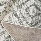 SAFAVIEH Adirondack Collection Area Rug - 3' x 5', Ivory & Dark Green, Geometric Design, Non-Shedding & Easy Care, Ideal for High Traffic Areas in Living Room, Bedroom, Dining (ADR131W-3)