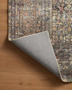 Loloi Amber Lewis Morgan Collection MOG-03 Denim/Multi 7'-3" x 9'-3" 38" Thick Area Rug feat. CloudPile, Neutral, Room Décor, Vintage Inspired, Livingroom, Bedroom, Dining Area