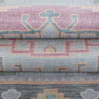 Fame Living Washable Area Rug. Modern Farmhouse. Vintage. Turkish. Bohemian. Distressed. Oriental. Traditional. Rugs for Living Room. Dining. Bedroom. Office. Entryway. Foyer. (856GP, 5' x 6'9")