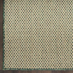 Nourison Home Courtyard Green 3' x 5' Area Rug - Easy Clean, Non Shedding, Bed Room, Living Room, Dining Room, Kitchen (3' x 5')