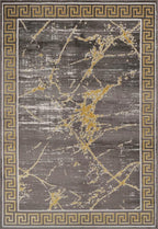 GLORY RUGS Area Rugs Marble 5x7 Brown Gold Carpet Modern Abstract Rug Living Room Dining Bedroom Rug