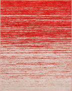 SAFAVIEH Area Rug 6x9 - Adirondack Collection - Orange & Grey, Modern Ombre Design, Non Shedding & Easy to Clean, Ideal for Living Room, Bedroom, Office, Dining Space (ADR113P)