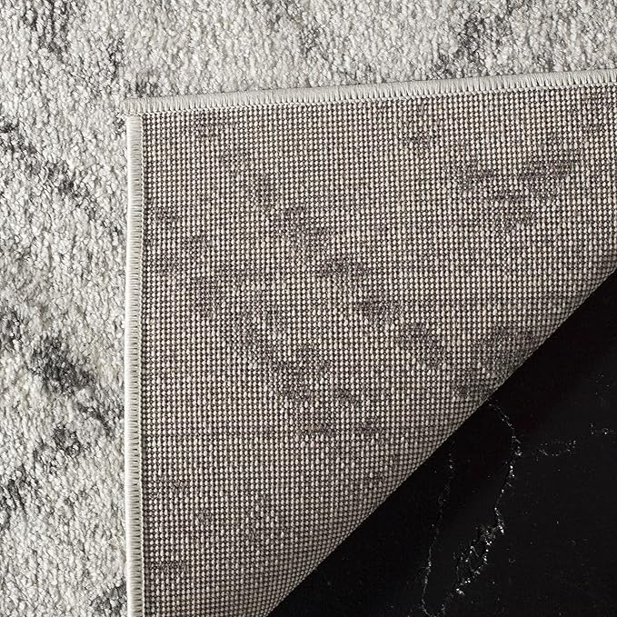 SAFAVIEH Adirondack Collection Runner Rug - 2'6" x 8', Light Grey & Grey, Modern Diamond Distressed Design, Non-Shedding & Easy Care, Ideal for High Traffic Areas in Living Room, Bedroom (ADR131C)