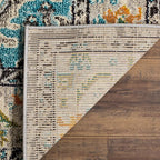 SAFAVIEH Monaco Collection Accent Rug - 2'2" x 4', Grey & Light Blue, Medallion Distressed Design, Non-Shedding & Easy Care, Ideal for High Traffic Areas in Entryway, Living Room, Bedroom (MNC243G)