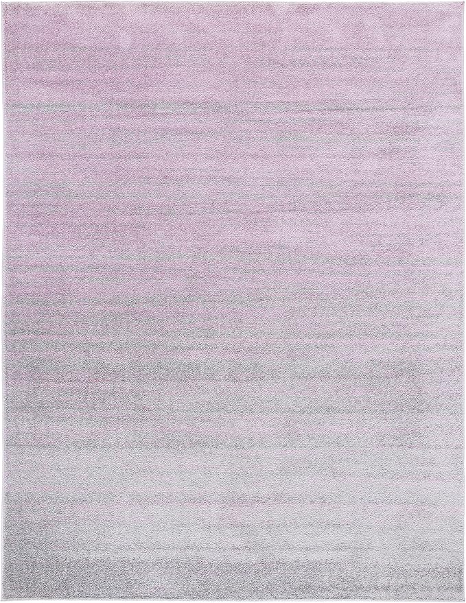 SAFAVIEH Area Rug 6x9 - Adirondack Collection - Purple & Green, Modern Ombre Design, Non Shedding & Easy to Clean, Ideal for Living Room, Bedroom, Office, Dining Space (ADR113V)