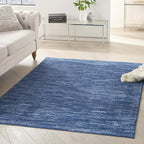 Nourison Home Nourison Essentials Navy Blue 5' x 8' Area Rug - Easy Clean, Non Shedding, Bed Room, Living Room, Dining Room, Kitchen (5' x 8')