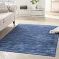 Nourison Home Nourison Essentials Navy Blue 6' x 9' Area Rug - Easy Clean, Non Shedding, Bed Room, Living Room, Dining Room, Kitchen (6' x 9')
