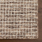 Rugs USA Melrose Brown/Ivory, 2'6" x 14', Handmade, Wool & Cotton, Soft and Cozy, High Traffic, Stain Resistant, Easy Clean, Durable Runner for Bedroom, Living Room, Dining Space, Den, Entryway