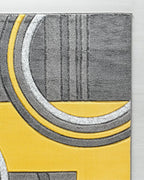 GLORY RUGS Area Rug Modern Soft Hand Carved Contemporary Floor Carpet with Premium Fluffy Texture for Indoor Living Dining Room and Bedroom Area (4x6, Yellow)