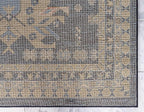 Unique Loom Taftan Collection Border Geometric Tribal Inspired Design Area Rug (9' 0 x 12' 0 Rectangular, Navy Blue/ Gold)
