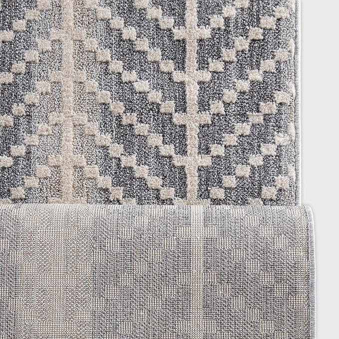 Well Woven Custom Size Hallway & Stair Runner- Harlow Rhodes Grey 27 Inches Wide x 99 Feet Long Runner (27" x 99') Runner Rug - Contemporary Design, Ultra-Soft, Easy-Clean