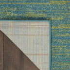 Nourison Home Nourison Essentials Blue Green 3' x 5' Area Rug - Easy Clean, Non Shedding, Bed Room, Living Room, Dining Room, Kitchen (3' x 5')