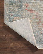 Loloi Magnolia Home by Joanna Gaines Millie Collection MIE-04 Slate/Multi 5'-3" x 7'-6", .25" Pile Height, Area Rug