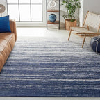 SAFAVIEH Area Rug 11x15 - Adirondack Collection - Large - Navy & Ivory, Modern Ombre Design, Non Shedding & Easy to Clean, Ideal for Living Room, Bedroom, Office, Dining Space (ADR113N)