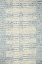 Loloi Chris Loves Julia Chris Collection CHR-01 Ivory/Denim 5'-0" x 7'-6", .50" Pile Height, Area Rug