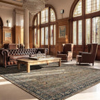 Area Rug Non Slip Machine Washable Ultra Soft Living Room/Bedroom/Kitchen/Outdoor/Classroom Vintage Brown, 8'×10'