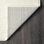 Abani Deco Collection Area Rug -Cream/Green Minimalist Design -5'3" x 7'6"(5'x8') - Easy to Clean - Durable for Kids and Pets - Non-Shedding - Medium Pile- for Living Room, Bedroom & Office