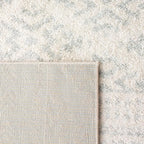 SAFAVIEH Tulum Collection Area Rug - 5' Square, Ivory & Light Grey, Moroccan Boho Tribal Design, Non-Shedding & Easy to Clean, Ideal for Living Room, Bedroom, Dining Space (TUL272G)