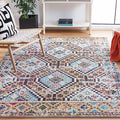 SAFAVIEH Madison Collection Accent Rug - 3' x 5', Orange & Beige, Boho Diamond Distressed Design, Non-Shedding & Easy Care, Ideal for High Traffic Areas in Entryway, Living Room, Bedroom (MAD418P)