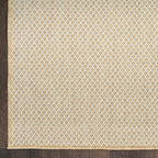 Nourison Home Courtyard Natural 4' x 6' Area Rug - Easy Clean, Non Shedding, Bed Room, Living Room, Dining Room, Kitchen (4' x 6')
