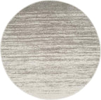 SAFAVIEH Adirondack Collection Area Rug - 11' Round, Light Grey & Grey, Modern Ombre Design, Non Shedding & Easy to Clean, Ideal for Living Room, Bedroom, Office, Dining Space (ADR113C)