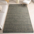 Nuloom Elfriede Handmade, Green/Natural, 6' x 9', Jute & Cotton, Textured and Earthy, High Traffic, Stain Resistant, Easy Clean, Durable Area Rug for Bedroom, Living Room, Dining, Entryway