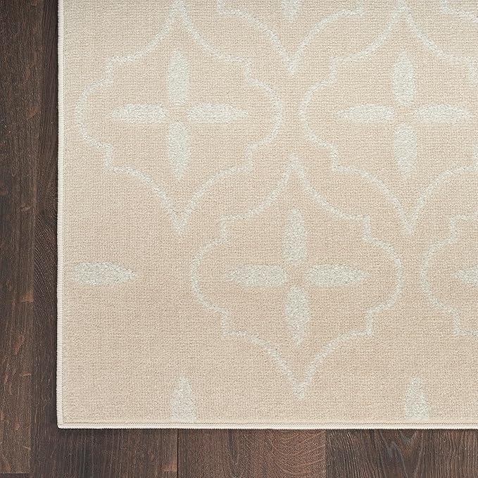 Nourison Home Nourison Essentials Ivory Beige 8' x 10' Area Rug - Easy Clean, Non Shedding, Bed Room, Living Room, Dining Room, Kitchen (8' x 10')