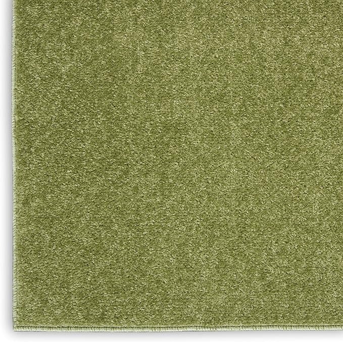 Nourison Home Nourison Essentials Green 9' x 12' Area Rug - Easy Clean, Non Shedding, Bed Room, Living Room, Dining Room, Kitchen (9' x 12')