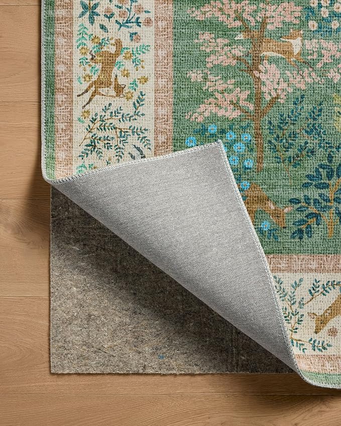 Loloi Rifle Paper Co. Canopy Collection CNP-02 Sage/Blush 2'-3" x 3'-9" Accent Rug