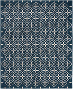 Nourison Home Nourison Essentials Navy Ivory 6' x 9' Area Rug - Easy Clean, Non Shedding, Bed Room, Living Room, Dining Room, Kitchen (6' x 9')