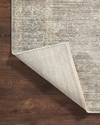 Loloi Magnolia Home by Joanna Gaines Millie Collection MIE-05 Stone/Natural 7'-10" x 7'-10", .25" Pile Height, Round Area Rug