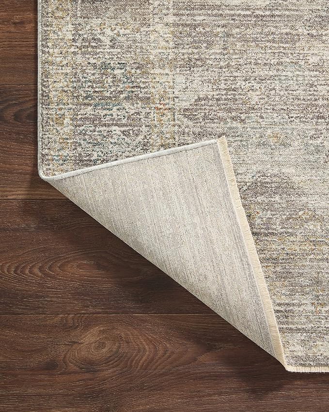 Loloi Magnolia Home by Joanna Gaines Millie Collection MIE-05 Stone/Natural 2'-7" x 14', .25" Pile Height, Runner Rug