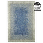 FH Home Flat Woven Outdoor Rug - Waterproof, Easy to Clean, Stain Resistant - Premium Polypropylene Yarn - Modern Ombre - Patio, Porch, Deck, Balcony - Dhruva - Blue - 5ft 2in x 7ft 6in