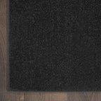 Nourison Home Nourison Essentials Black 6' x 9' Area Rug - Easy Clean, Non Shedding, Bed Room, Living Room, Dining Room, Kitchen (6' x 9')