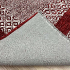 Alfa Rich 4x6 Red Burgundy Washable Area Rugs for Living Room Bedroom Kitchen Cotton Rug