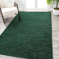 Eyely UES100L-4 Supersoft Haze Solid Low-Pile Indoor Area Rug Casual;Contemporary;Solid;Traditional, Bedroom, Kitchen, Living Room, Easy-Cleaning, Non-Shedding, 4 X 6, Emerald