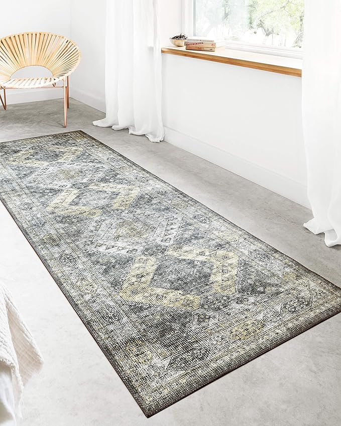 Loloi Skye Collection SKY-09 Graphite/Silver 7' x 9' Oval Area Rug