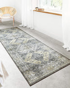 Loloi Skye Collection SKY-09 Graphite/Silver 7' x 9' Oval Area Rug