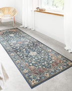 Loloi II Skye Collection SKY-08 Denim/Brick 2'-6" x 7'-6" Runner Rug